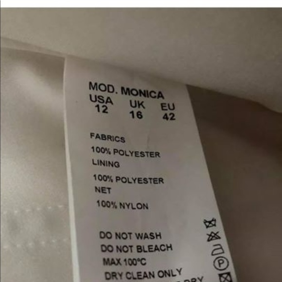 MODECA...Wedding Dress...size 12...ivory...NWT - Picture 8 of 8